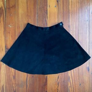 American Apparel Leather suede circle skirt Small